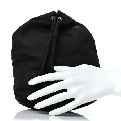 Prada Nylon Vela Drawstring Pouch Black 2 of 8