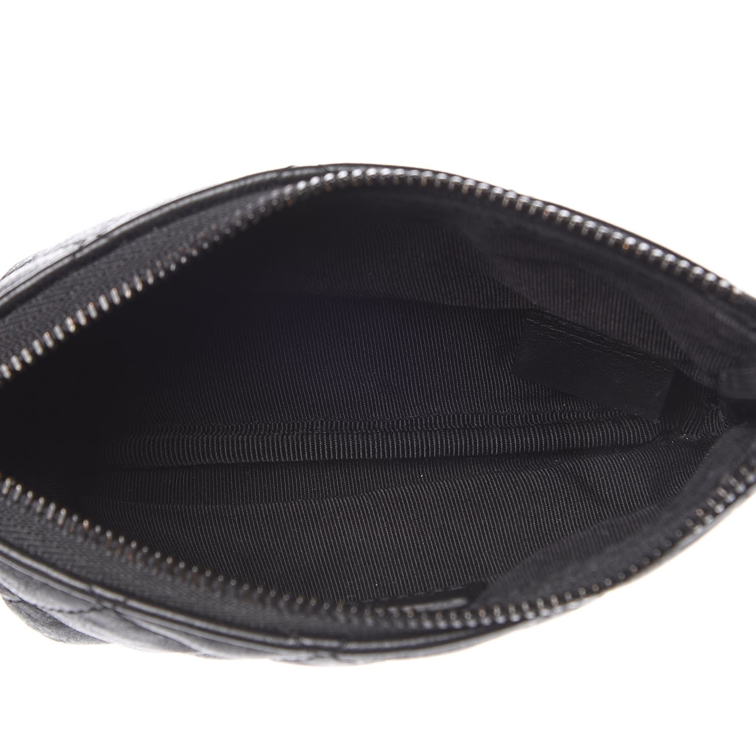 Chanel Crumpled Calfskin Quilted Small Cosmetic Case So Black 5 of 8