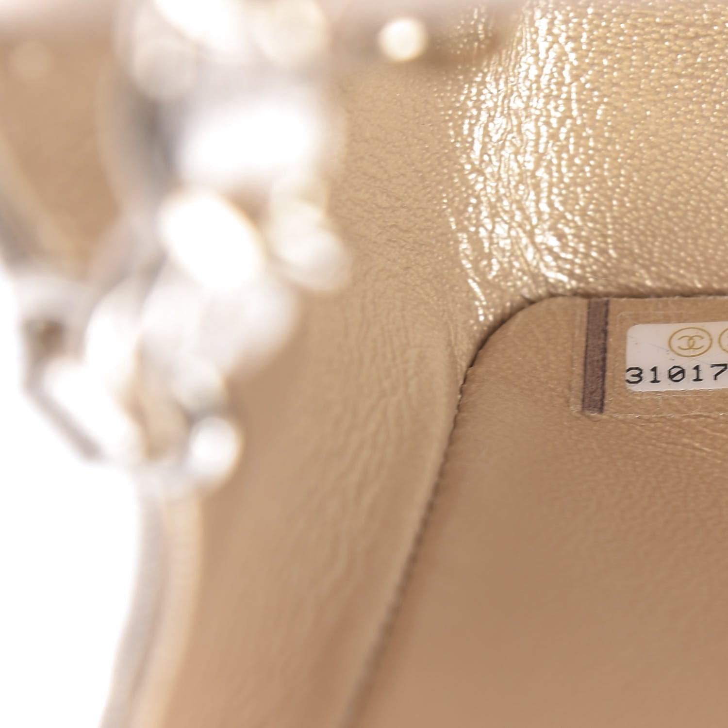 Chanel Metallic Lambskin Quilted Mini Rectangular Flap Gold 9 of 10