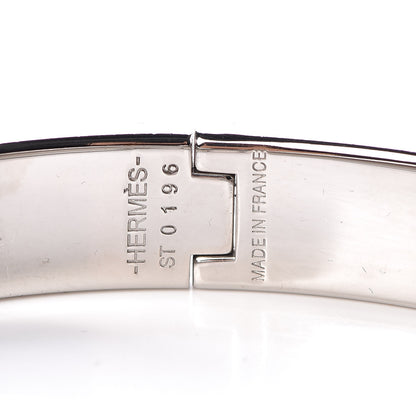 Hermes Enamel Narrow Clic Clac H Bracelet PM Black 3 of 5