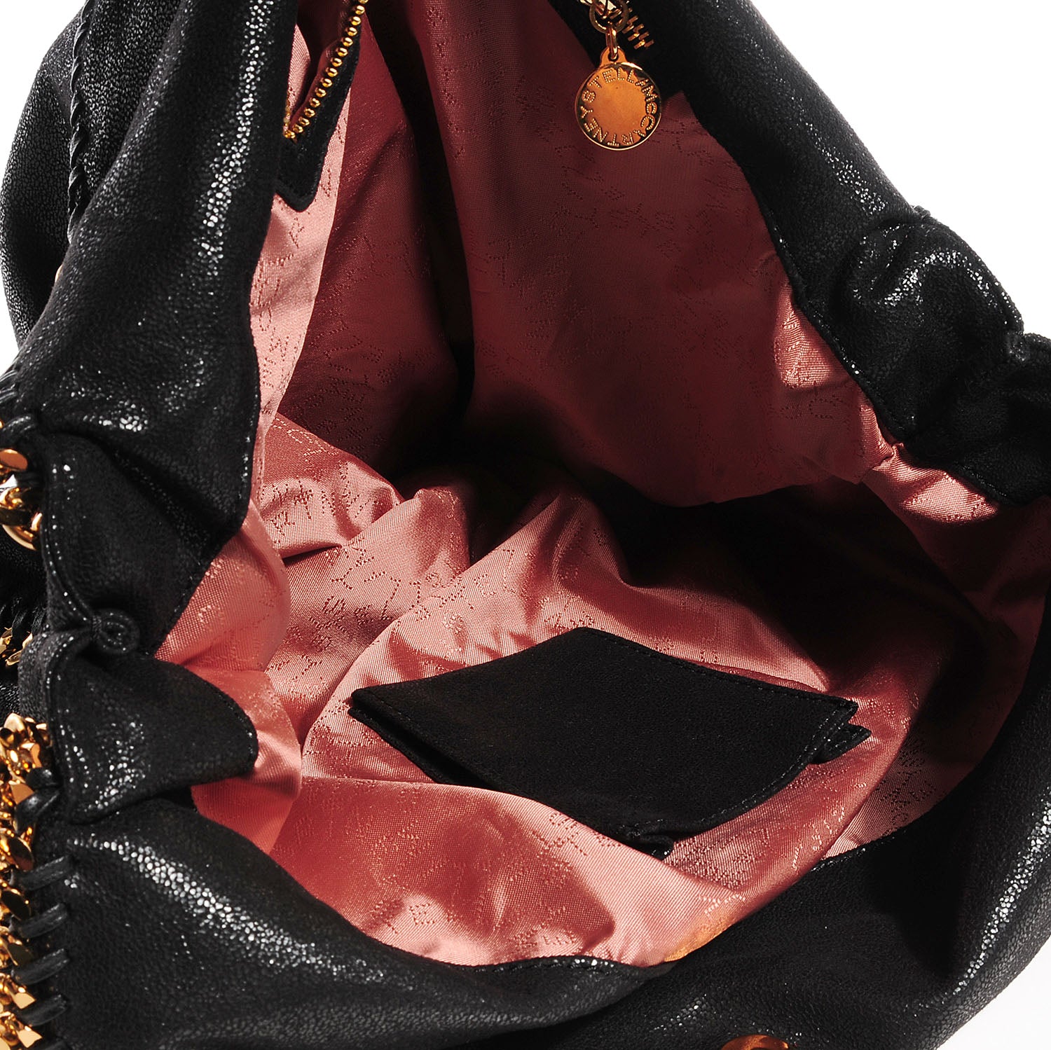 Stella McCartney Faux Leather Shaggy Deer Big Falabella Black 5 of 8