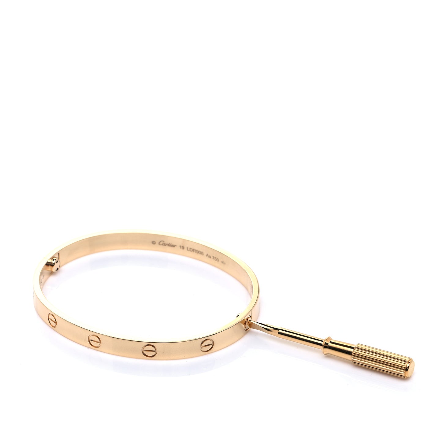 18K Yellow Gold LOVE Bracelet 19