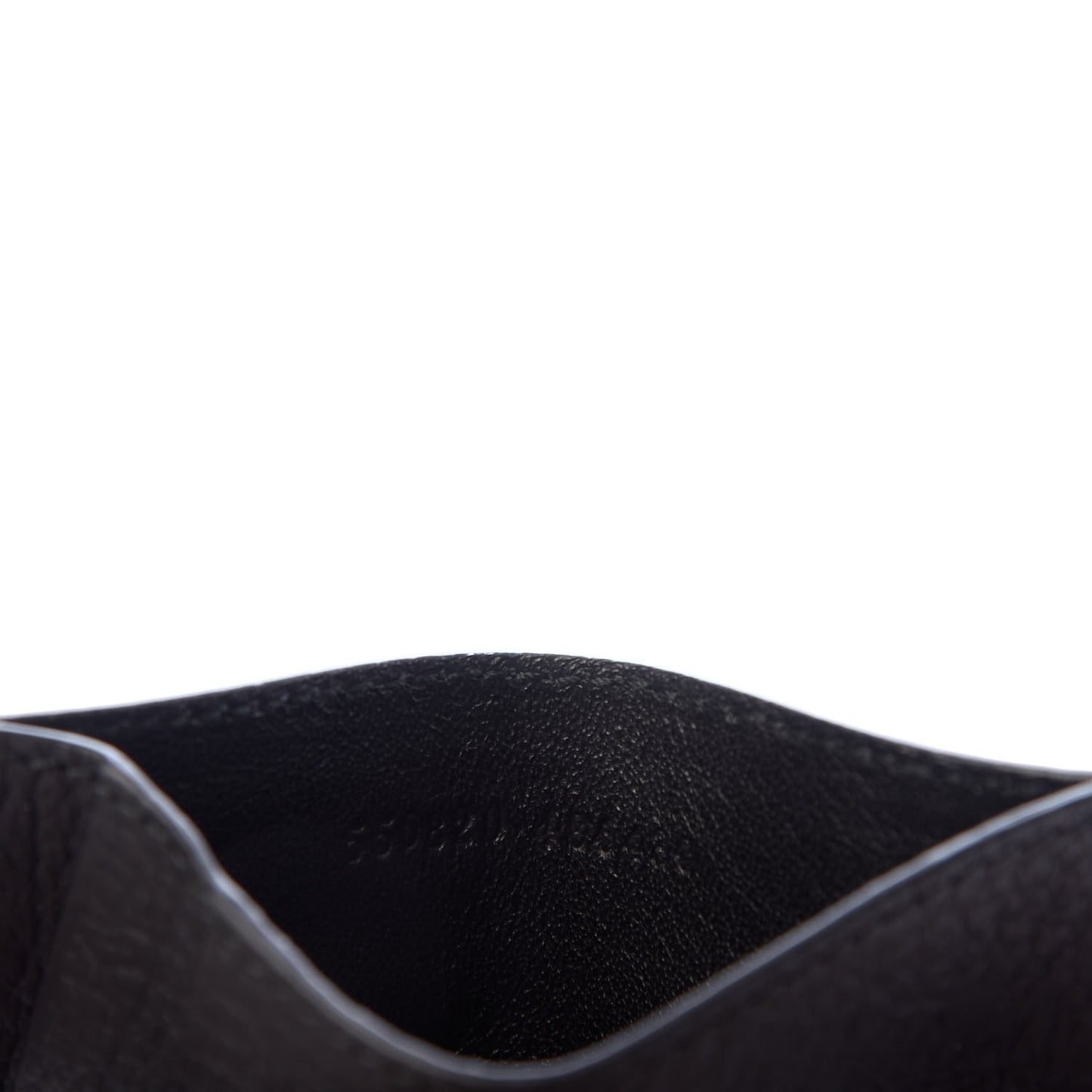 Calfskin Dancing Skeleton Card Holder Black