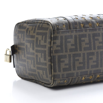Fendi Zucca Spalmati Stars Small Forever Boston Tobacco 9 of 12