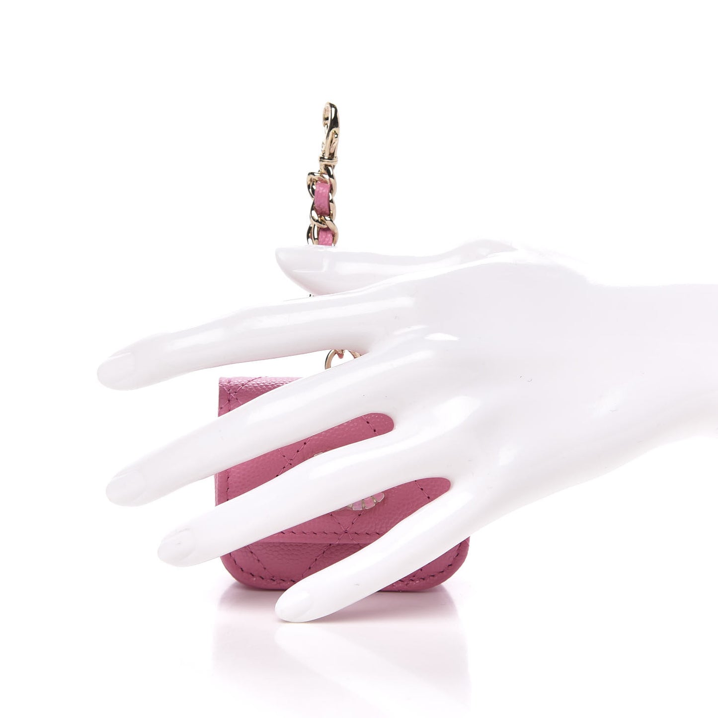 Caviar Quilted Crystal CC Airpods Pro Case Pink