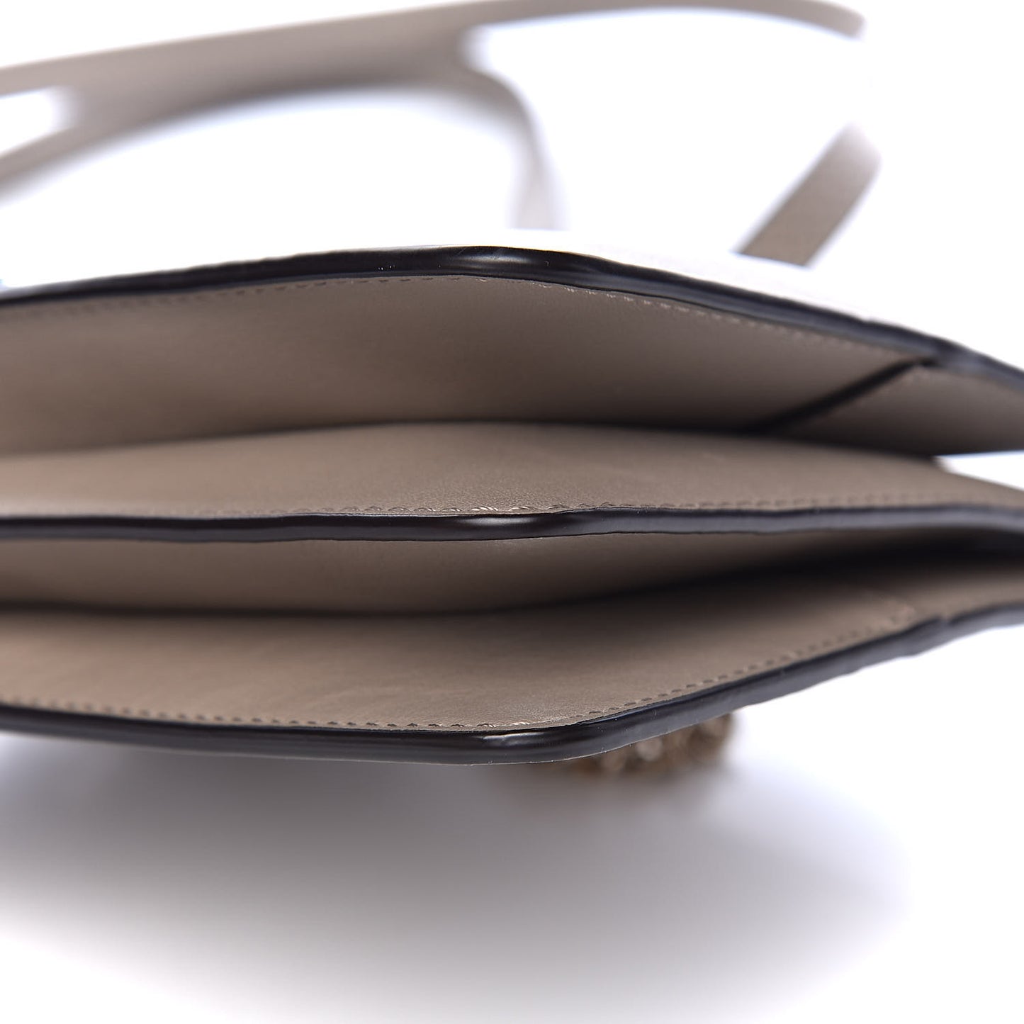 Suede Calfskin Mini Faye Bracelet Bag Motty Grey