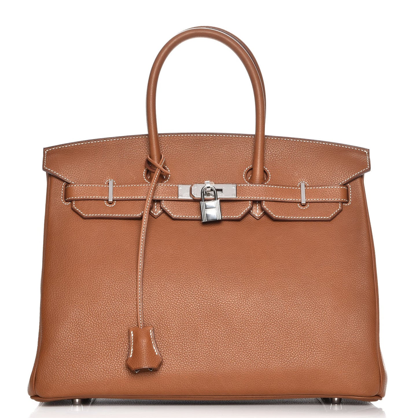 Natural Barenia Faubourg Birkin 35 Fauve