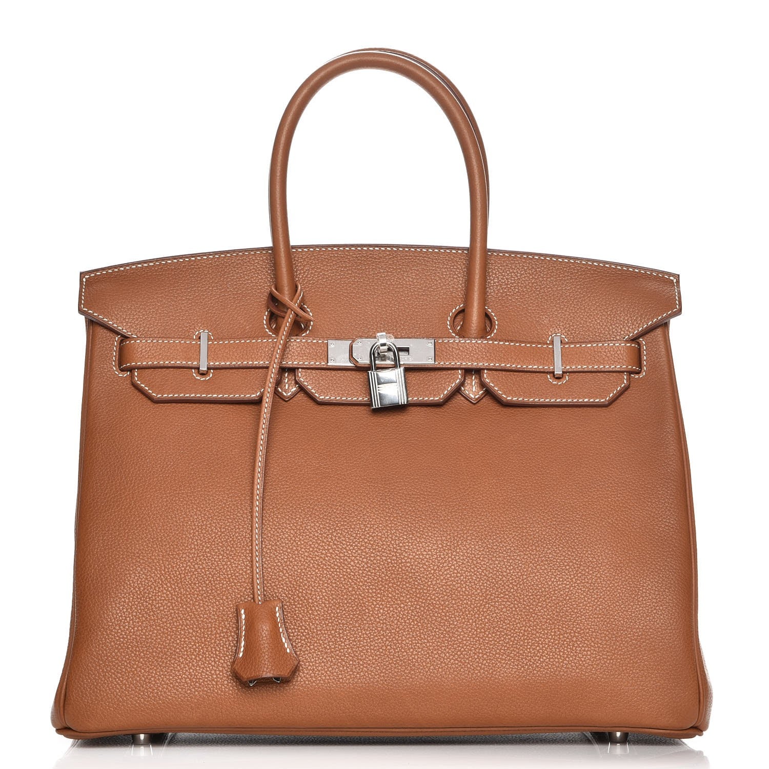 Hermes Natural Barenia Faubourg Birkin 35 Fauve 1 of 29