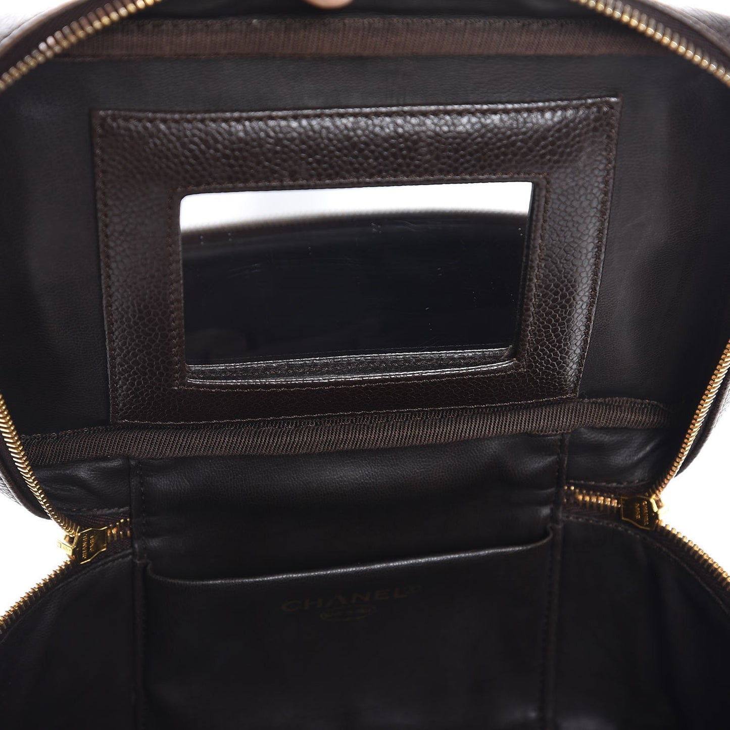 Caviar Vanity Cosmetic Case Brown