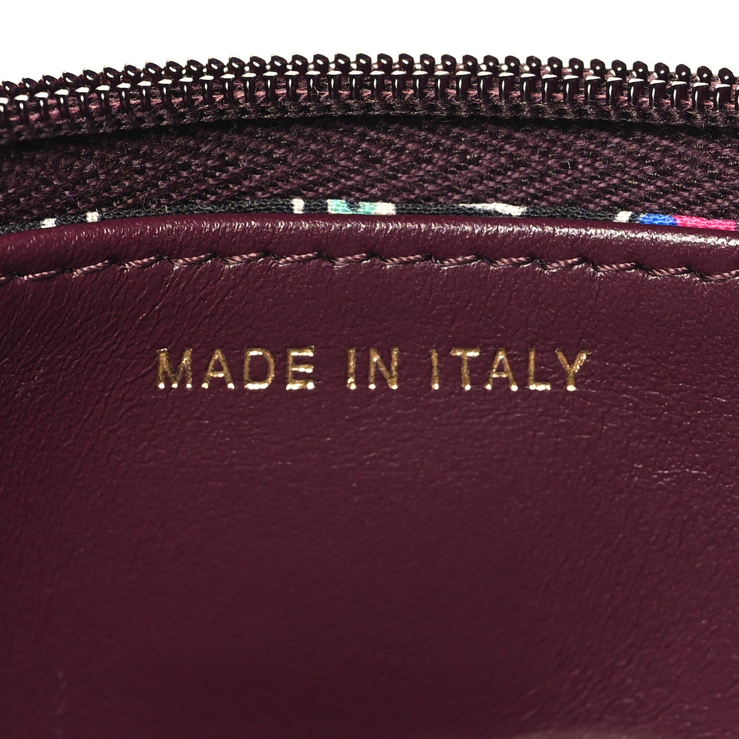 Caviar Quilted Embossed CC Wallet On Chain WOC Dark Burgundy
