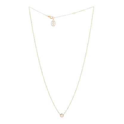 Cartier 18K Yellow Gold Diamond LM D'Amour Pendant Necklace 3 of 5