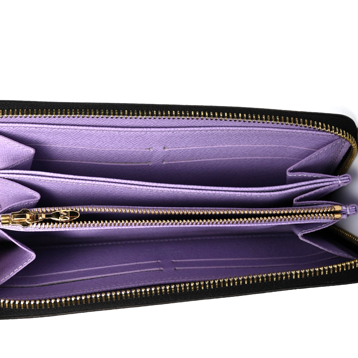 Louis Vuitton Monogram Multicolor Zippy Wallet Black Violet 4 of 4