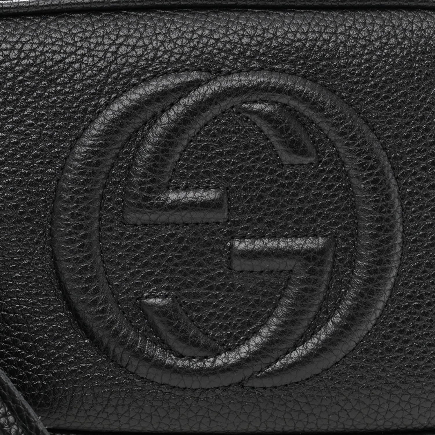 Gucci Pebbled Calfskin Mini Soho Disco Bag Black 8 of 10