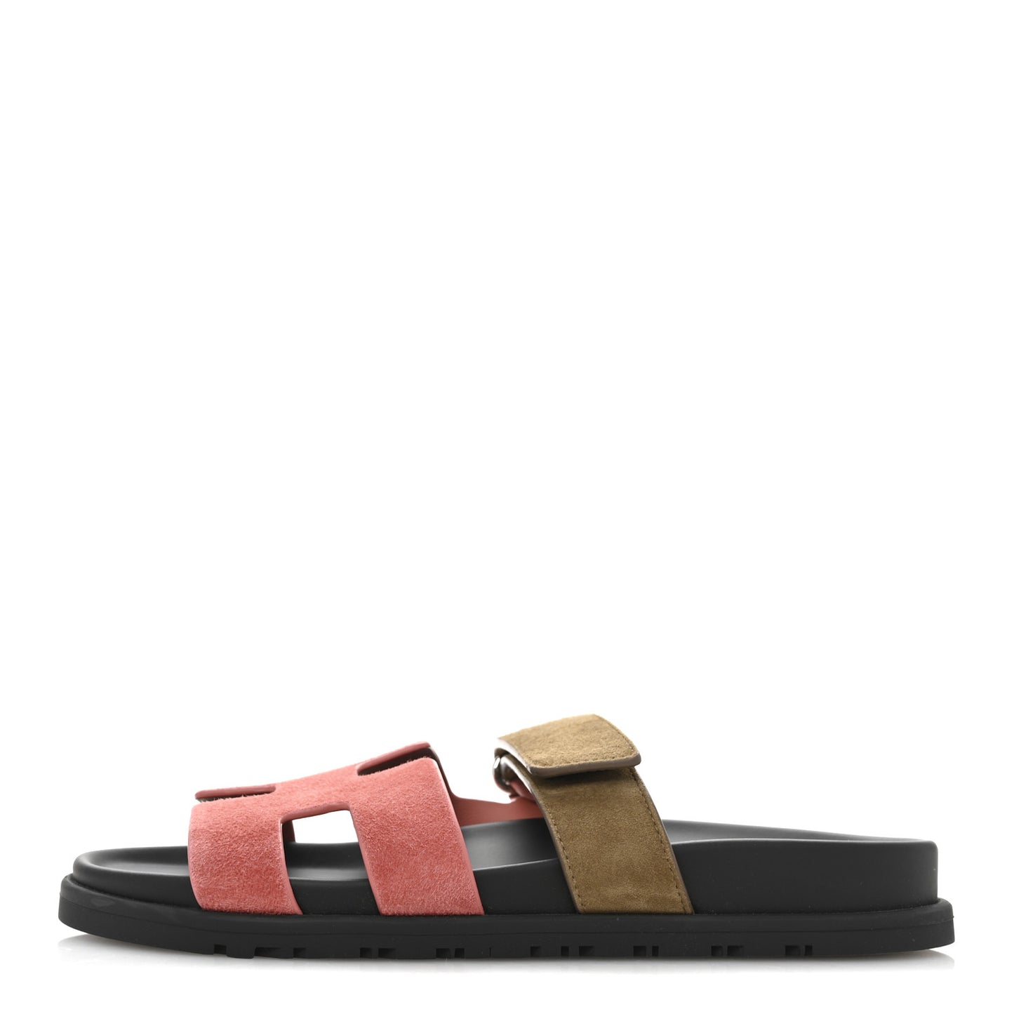 Suede Goatskin Womens Chypre Sandals 37.5 Rose Du Desert Toundra