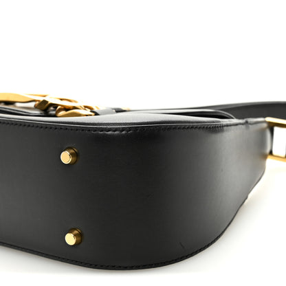 Valentino Garavani Smooth Calfskin Vlogo Chain Shoulder Bag Black 9 of 10