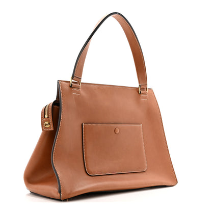 Celine Smooth Calfskin Medium Edge Shoulder Bag Camel 3 of 15
