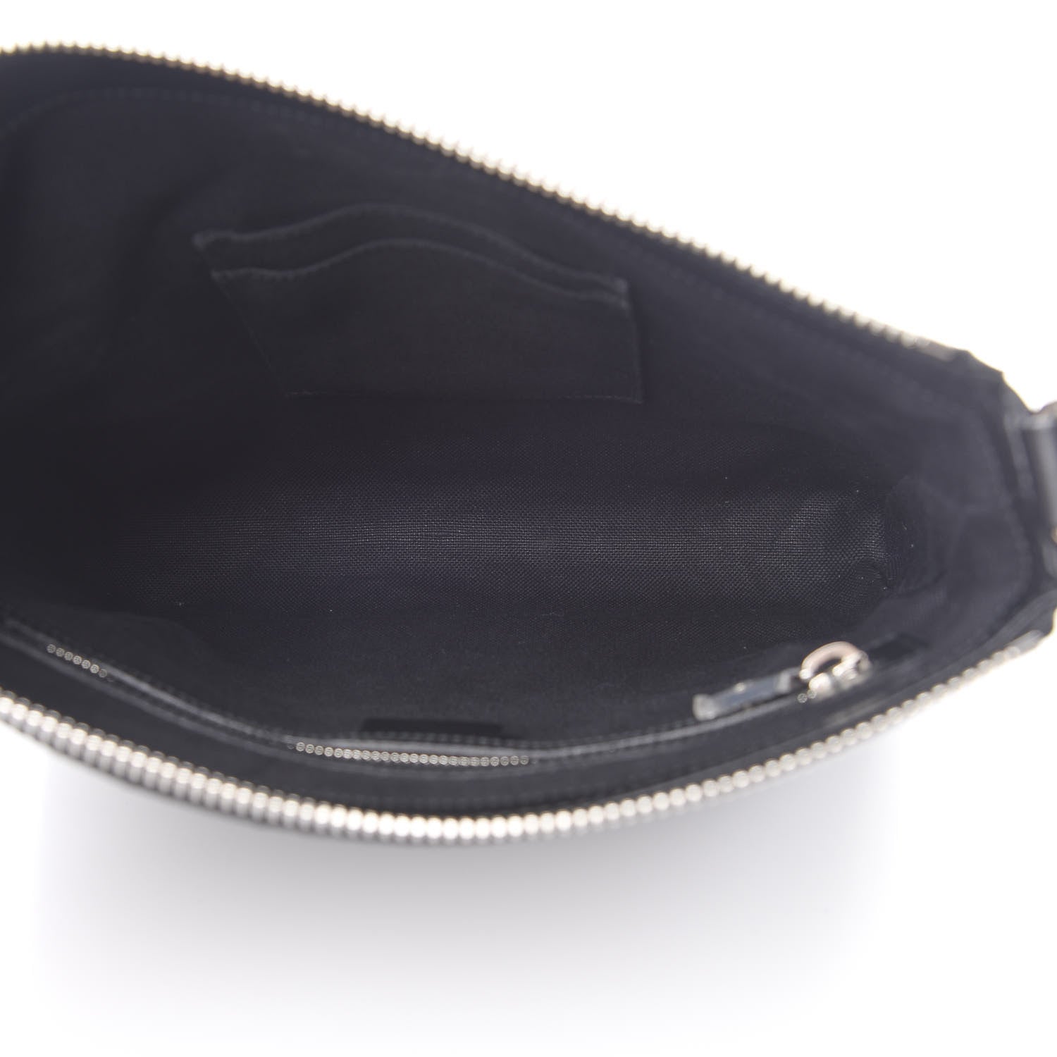 Gucci GG Supreme Monogram Appia Calfskin Web Flat Messenger Bag Black Grey 5 of 12