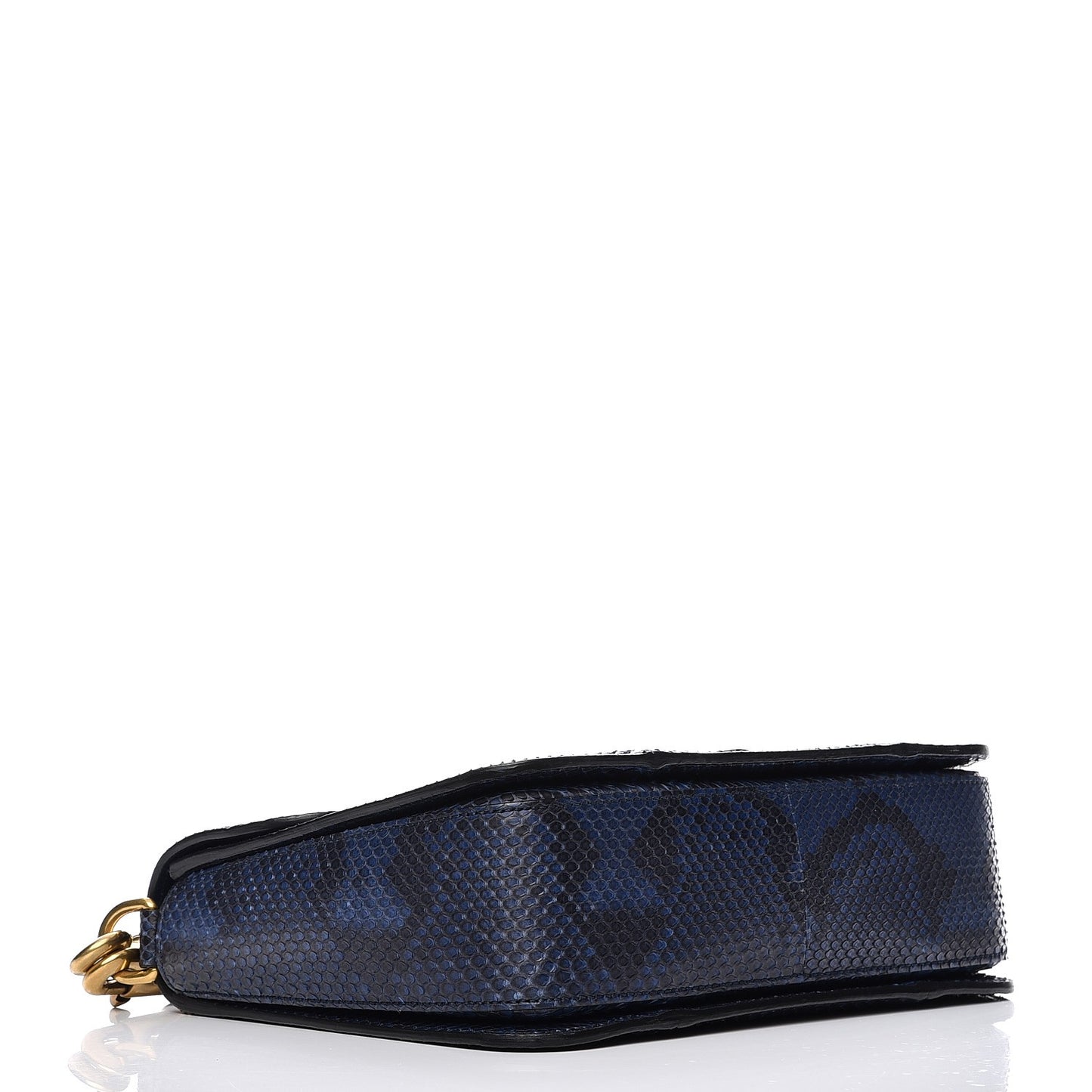 Soft Python Small Jackie Shoulder Bag Blue