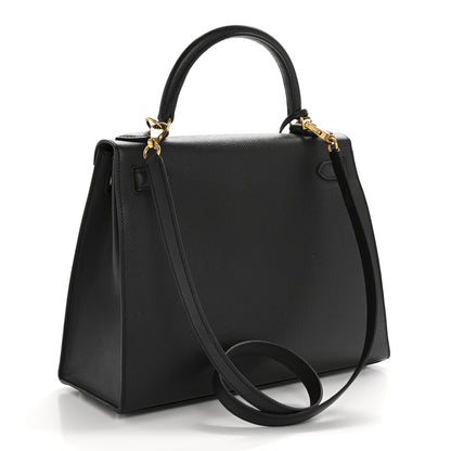 Hermes Epsom Kelly Sellier 28 Black 3 of 12