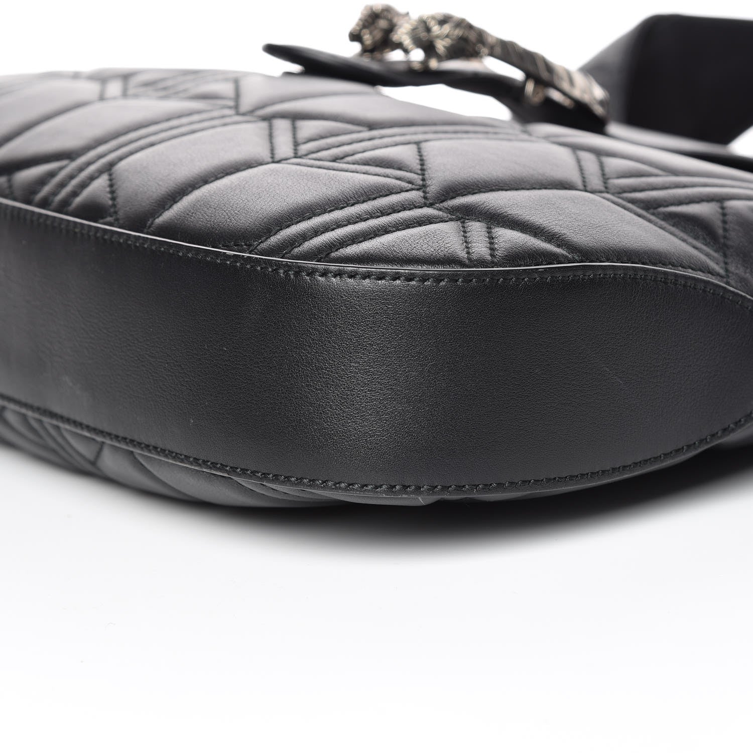 Gucci Calfskin Web Quilted Medium Dionysus Hobo Black 10 of 10
