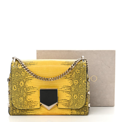 Jimmy Choo Lizard Lockett Petite Shoulder Bag Yellow 11 of 11