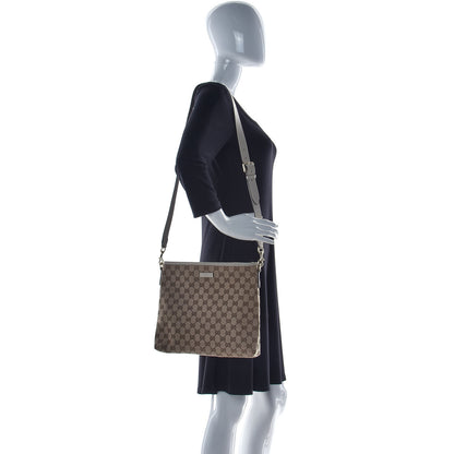 Gucci Monogram Medium Flat Messenger Bag Off White 3 of 10