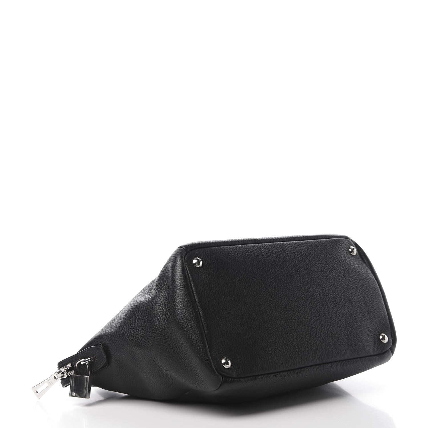 Prada Vitello Daino Double Handle Satchel Black 4 of 11