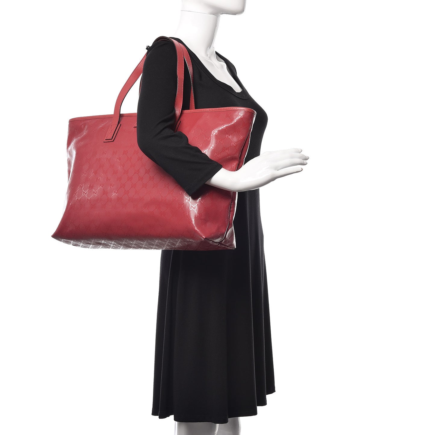 Imprime Monogram Large Zippered Shopping Tote Rose Blush