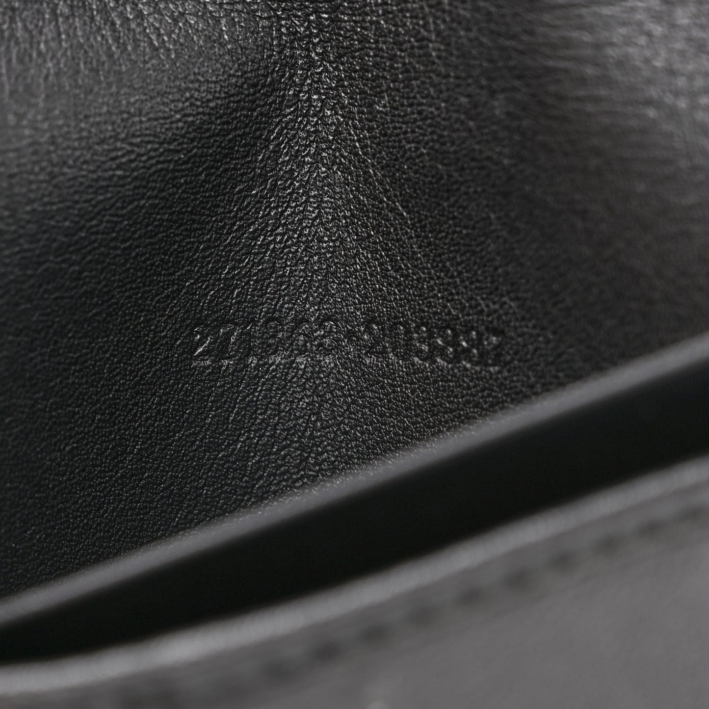 GG Crystal Monogram Passport Holder Black