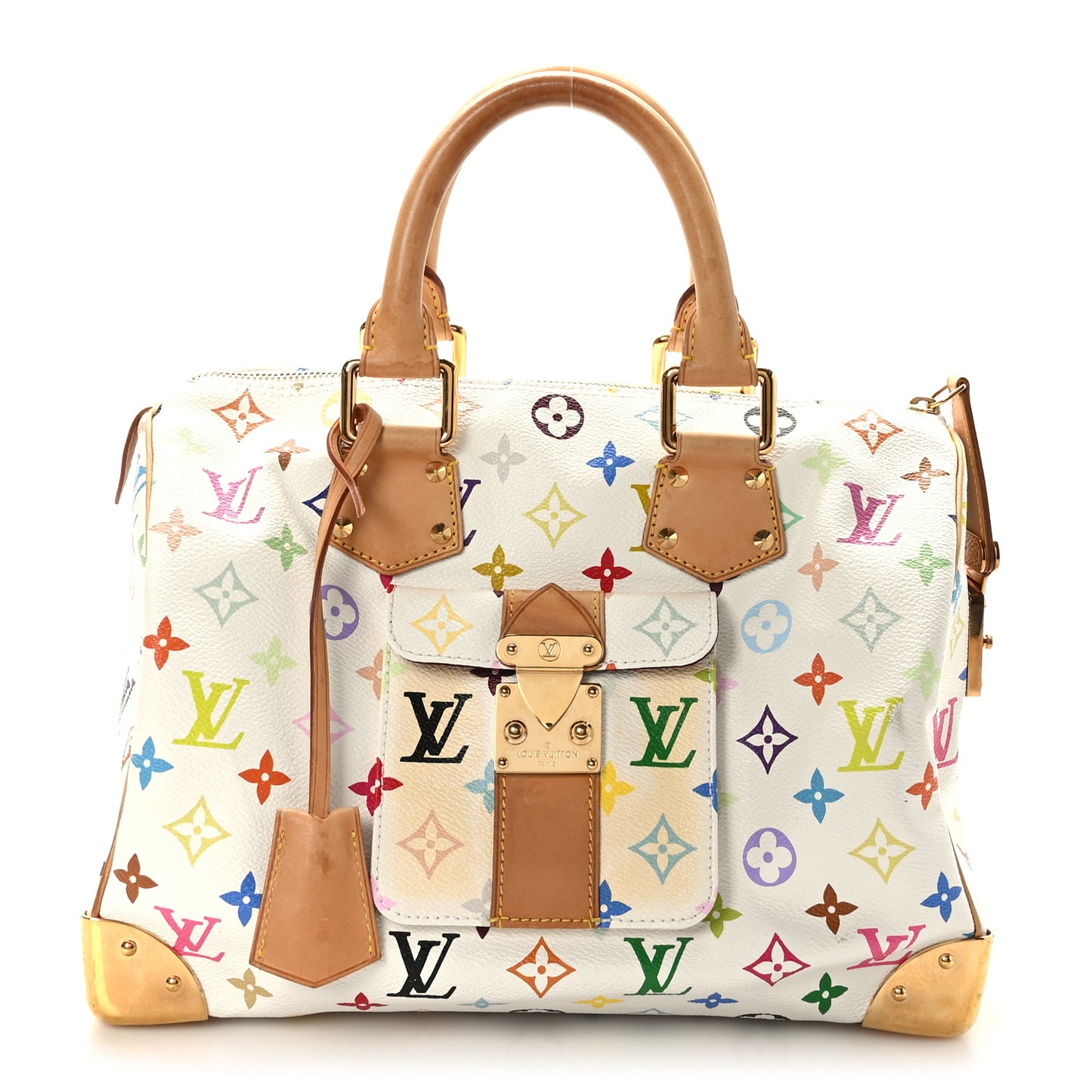Monogram Multicolor Speedy 30 White