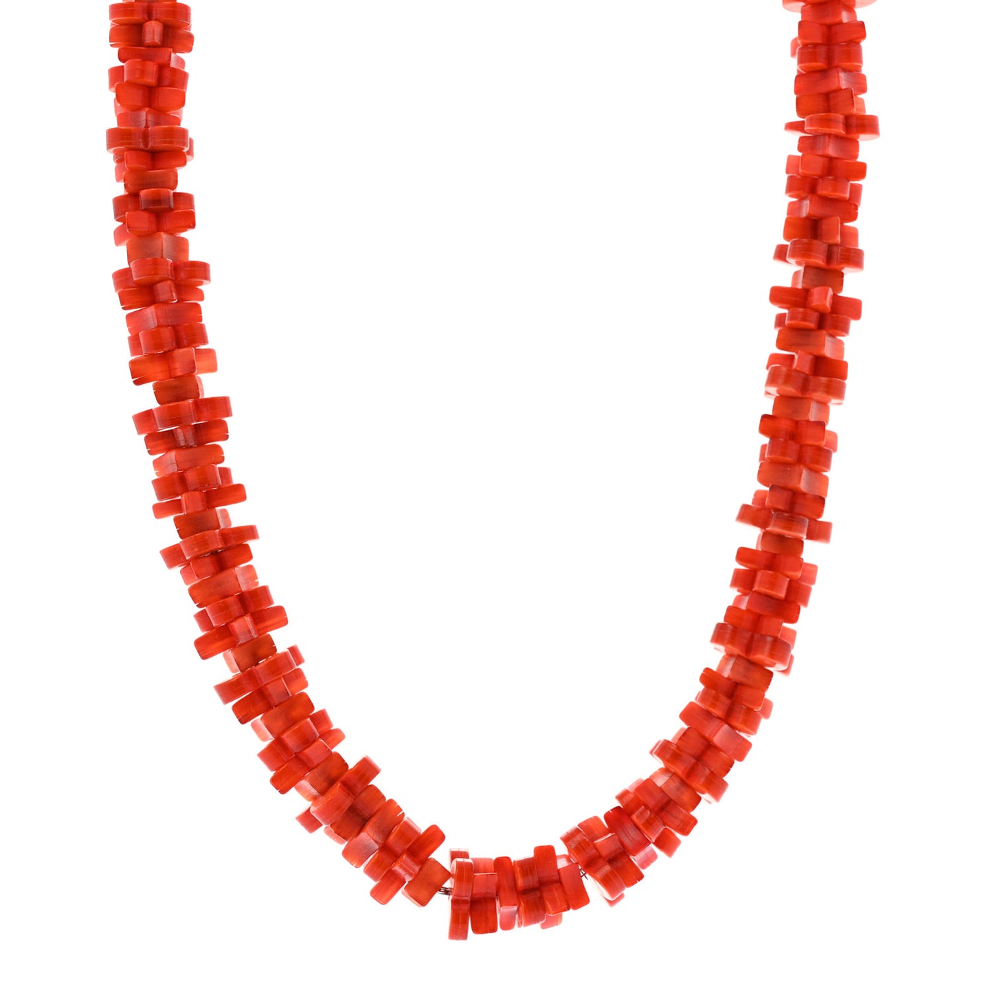 Resin Tropical Flowers Necklace Orange