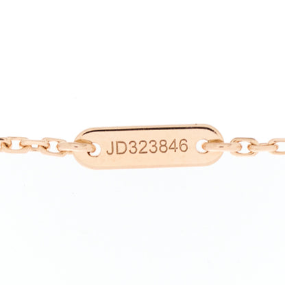 Van Cleef & Arpels 18K Rose Gold Carnelian Sweet Alhambra Heart Bracelet 3 of 4