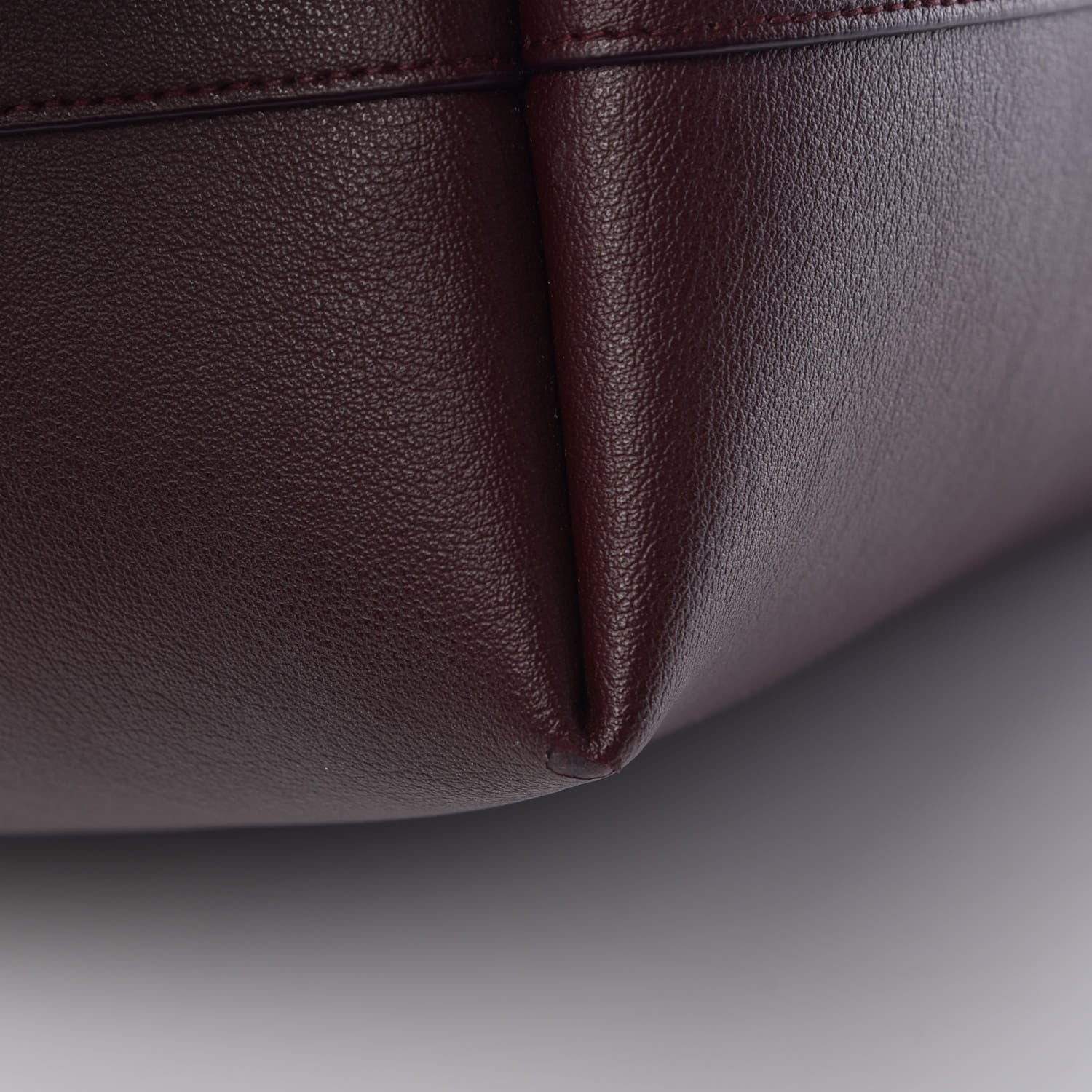 Saint Laurent Calfskin Large Shopping Tote Bordeaux 18 of 18