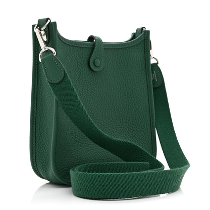 Hermes Taurillon Clemence Evelyne TPM Vert Vertigo 3 of 11