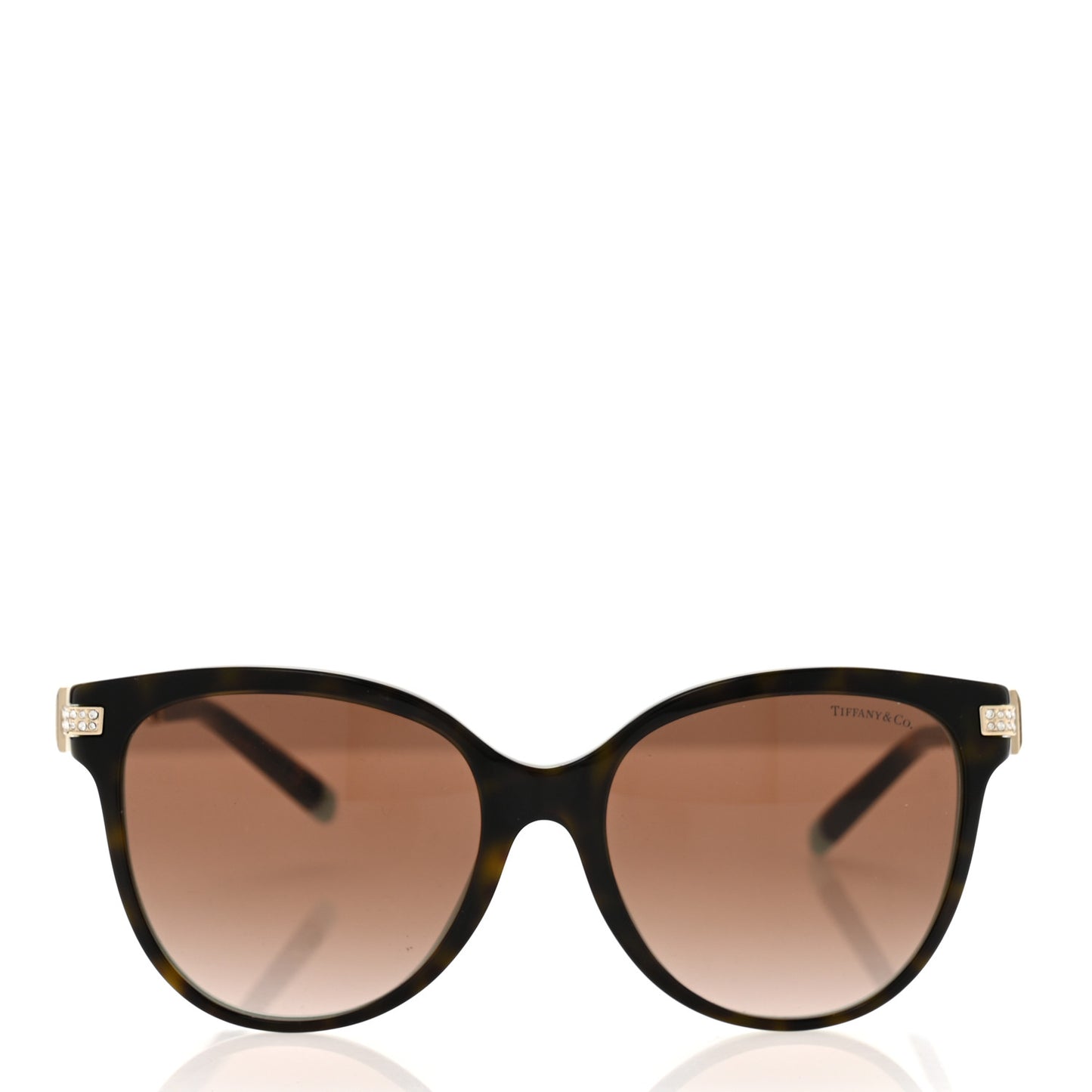 Acetate Metal Crystal TF 4193-B Sunglasses Black Blue