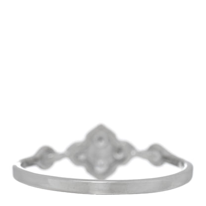 Cartier 18K White Gold Diamond Hindu Floral Ring 53 6.25 3 of 4