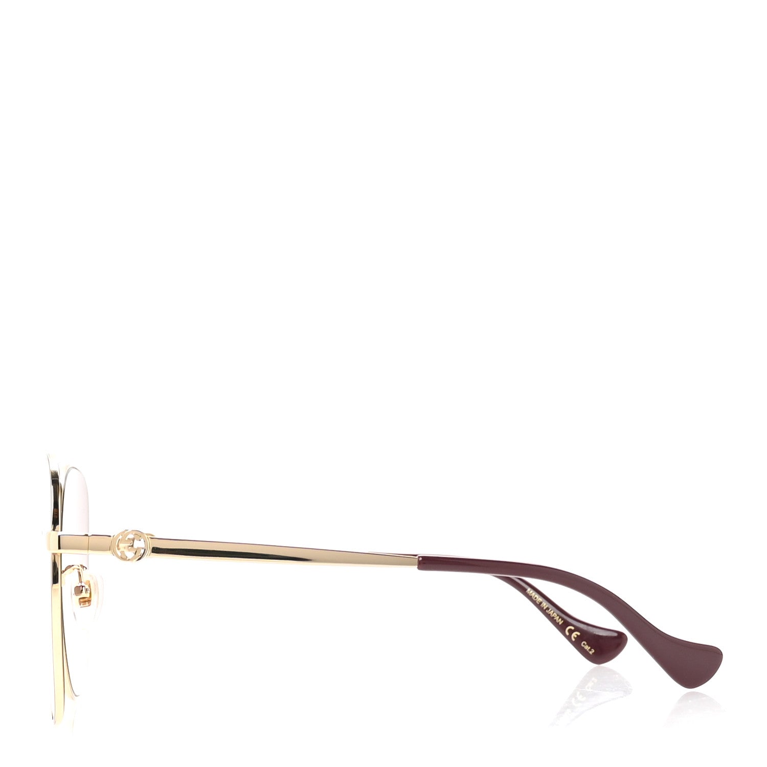 Gucci Metal Round Sunglasses GG1089SA Gold Red 3 of 7