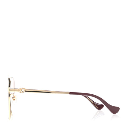 Gucci Metal Round Sunglasses GG1089SA Gold Red 3 of 7