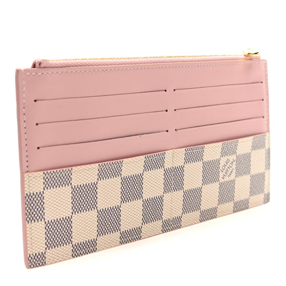 Louis Vuitton Damier Azur Slim Purse Rose Ballerine 3 of 6