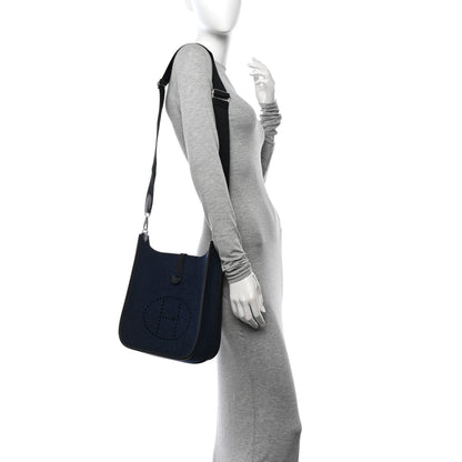 Hermes Swift Sangle Wooly Evelyne PM Bleu Nuit Black 2 of 10
