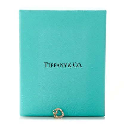 Tiffany 18K Rose Gold Diamond Sentimental Heart Pendant 4 of 4