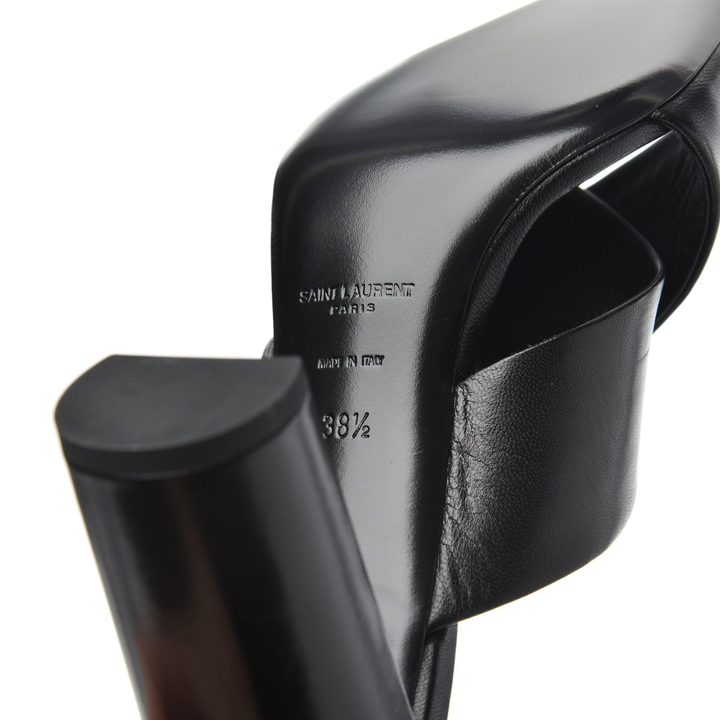 Calfskin LouLou Mules 38.5 Black