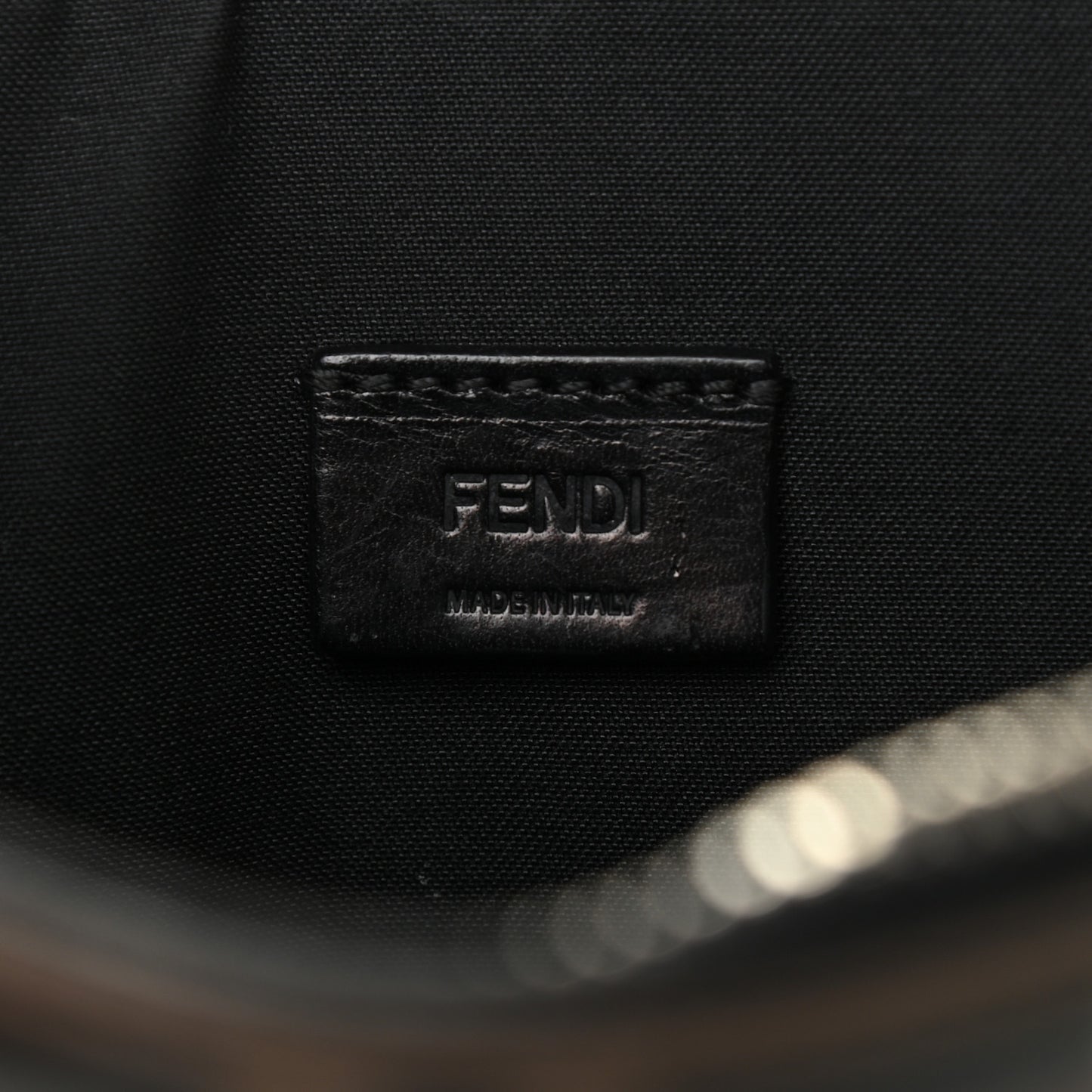 Vitello FF 1974 Embossed Pouch Maya Black