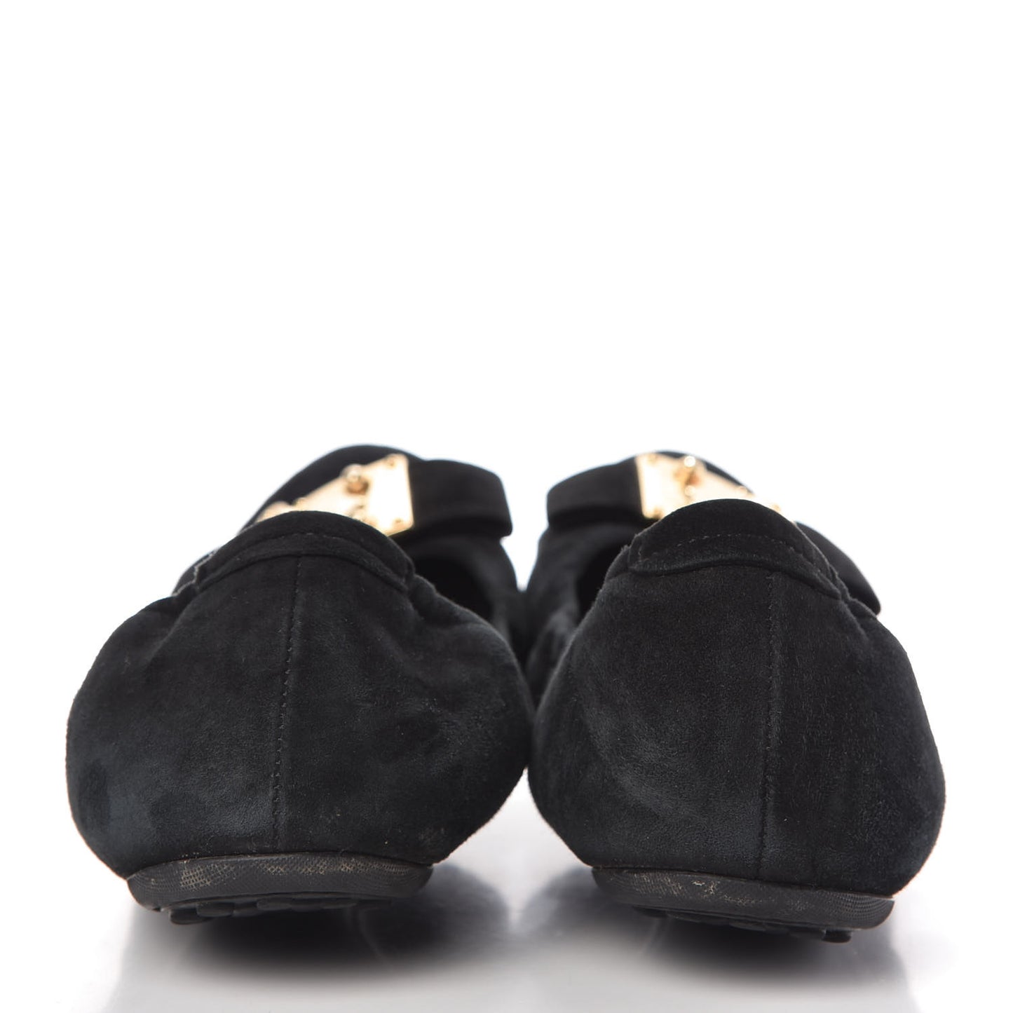 Suede S-Lock Ballerina Flats 37 Black