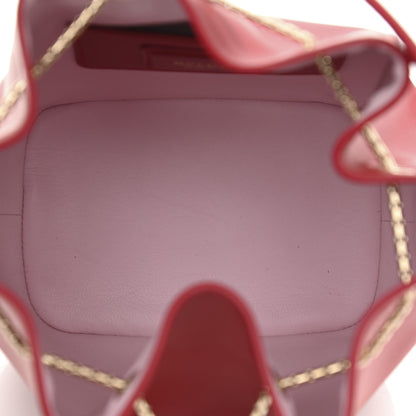 Bulgari Calfskin Serpenti Forever Bucket Bag Red 5 of 11