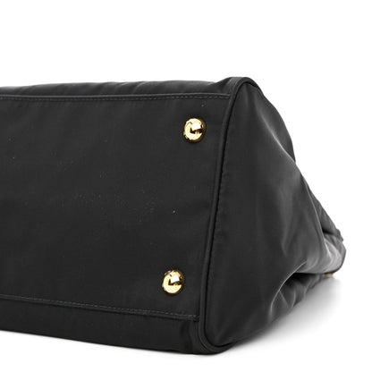 Prada Tessuto Nylon Saffiano Shopping Tote Black 10 of 10
