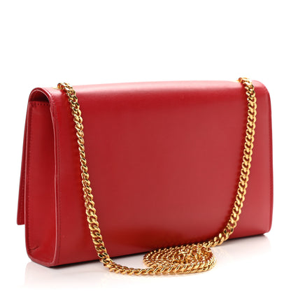Saint Laurent Smooth Calfskin Medium Classic Monogram Kate Tassel Satchel Lipstick Red 3 of 15