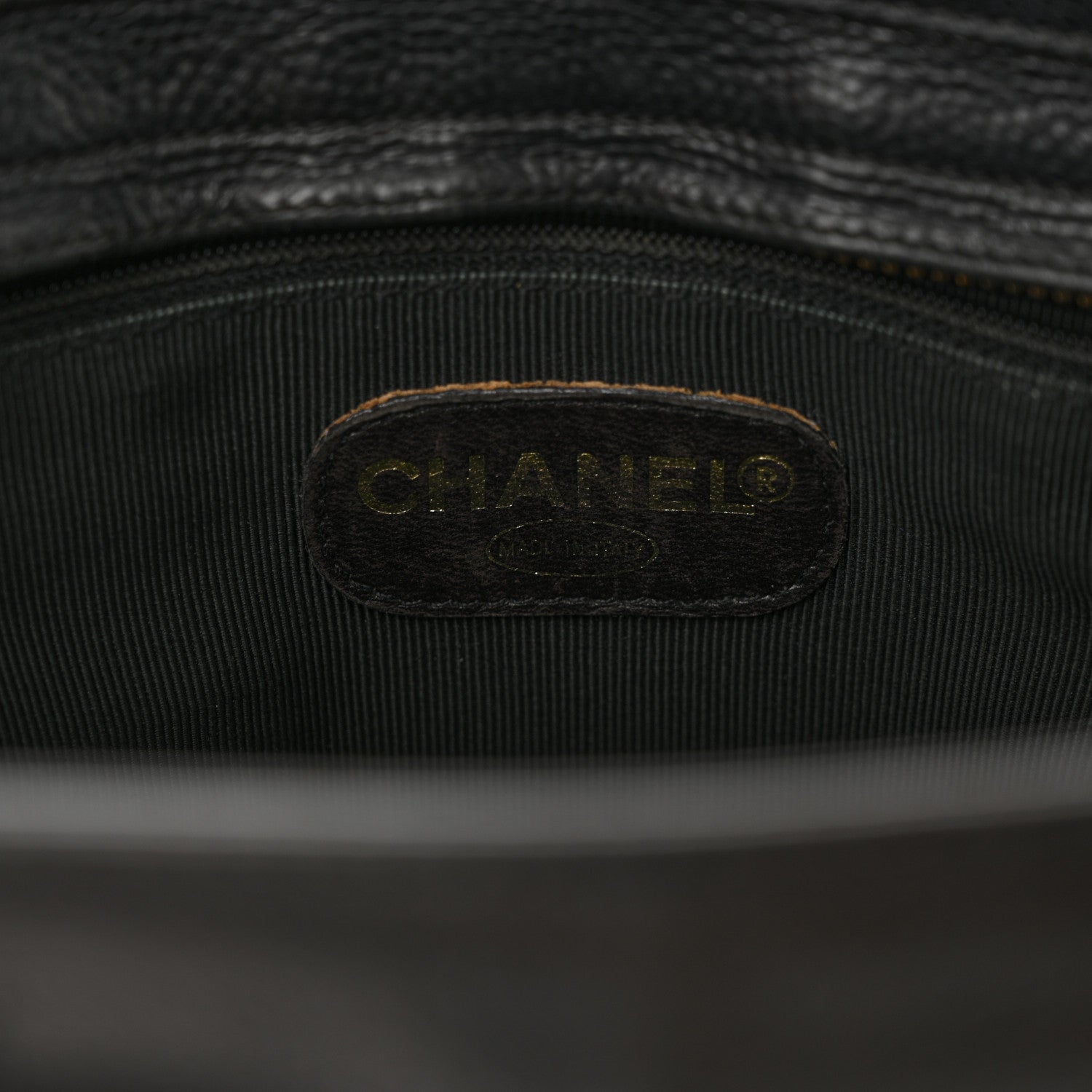 Chanel Caviar CC Shoulder Bag Black 12 of 15