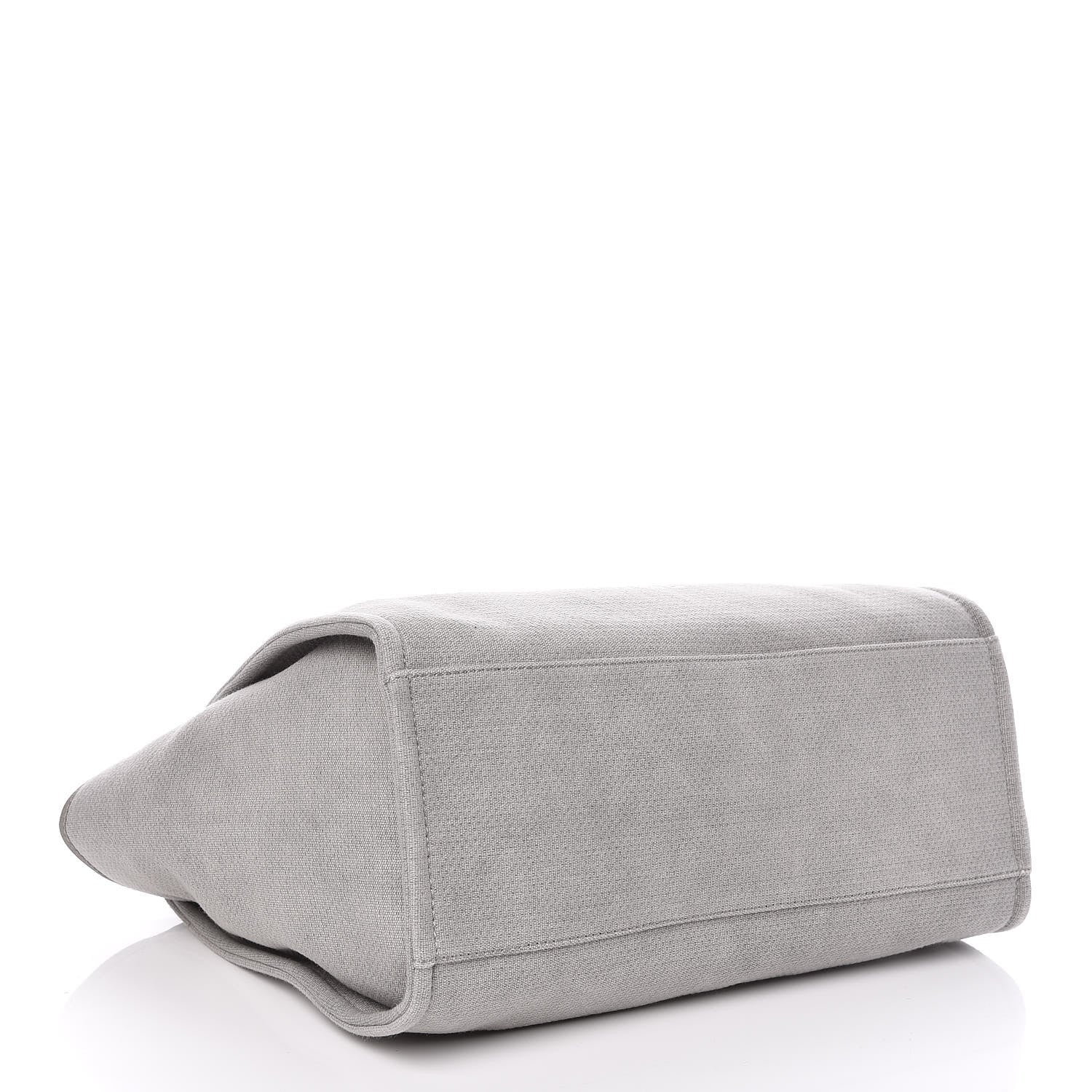 Chanel Canvas Large Deauville Tote Grey 5 of 11