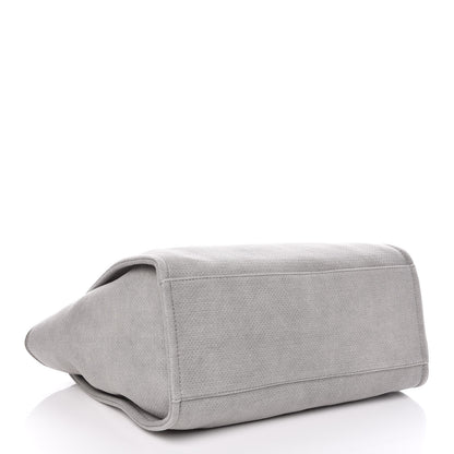 Chanel Canvas Large Deauville Tote Grey 5 of 11